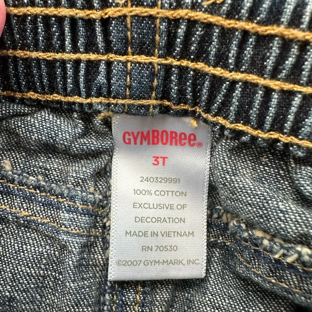 Gymboree Girls Denim Skirt with Cupcake Appliqués on Back pockets 3T Toddler